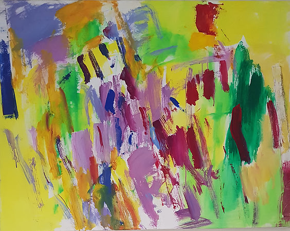 Spring Garden No.2  90x70cm  Acrylic on canvas  2019