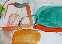 SOLD   "Lines and Circles"   2016      Watercolour