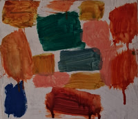 Colour patches     oil on wood