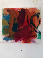 Deep Orange    Oil on canvas    35x32 cm