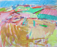 Essex Fields  110x90 cm acrylic on canvas 2015