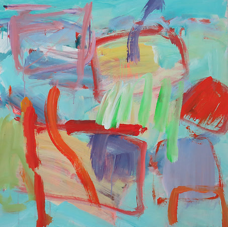 SOLD    Beach  60x60cm acrylic on canvas  2016