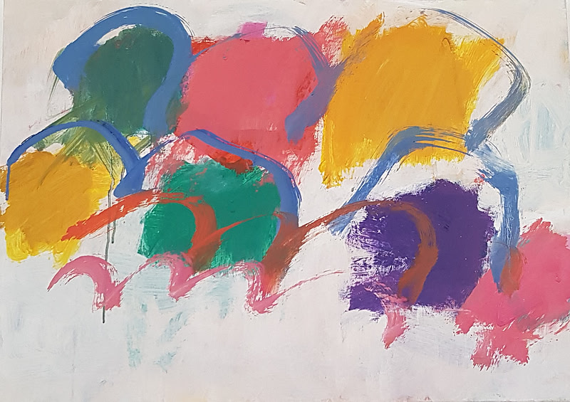 "Colour Forms No.1" 70x50cm oil on canvas